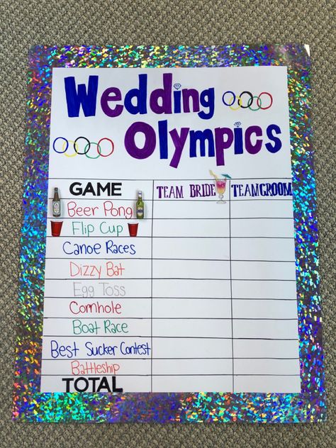 Inspired by Bee-ing Mommy’s post Bridal Olympics Games, Bach Olympics Games, Team Bride Vs Team Groom Games, Bachelorette Beer Olympics Games, Combined Bachelor Bachelorette Party Games, Bridal Party Olympics, Bachelor/bachelorette Party Games, Combined Bachelorette/bachelor Party Ideas, Combo Bachelor Bachelorette Party