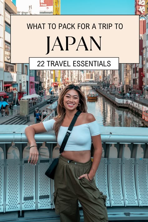 22 Travel Essentials For Japan: What To Pack For Your Trip — findingfiona What To Pack For Japan In September, Japan Carry On Packing, Japan Checklist Packing Lists, Tokyo Capsule Wardrobe, Travel Necessities For Japan, Pack For Japan Summer, Summer Outfit In Japan Women, What To Bring To Japan Packing Lists, Japan Travel Checklist