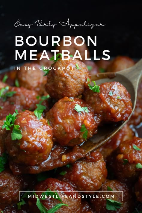 Super Bowl Party Food Crock Pot Meatballs, Merlot Meatballs Crockpot, Little Winners In Crockpot, Bourbon Bbq Meatballs, Bourbon Meatballs Crockpot Appetizers, Beer Meatballs Crockpot, Cocktail Meatball Recipe, Party Meatballs Appetizers, Crock Pot Meatballs Appetizers