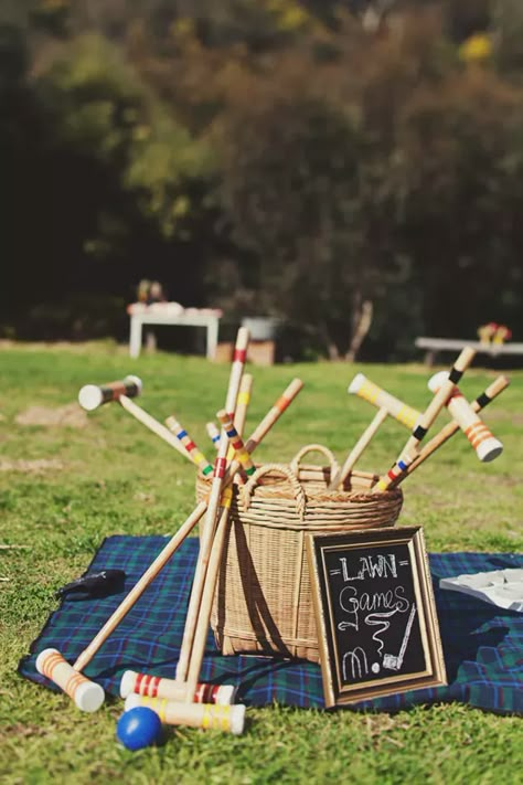 Croquet Party, Wedding Yard Games, Wedding Lawn Games, Rustic Wedding Games, Wedding Games For Kids, Garden Party Games, Lawn Games Wedding, Wedding Yard, Wedding Lawn