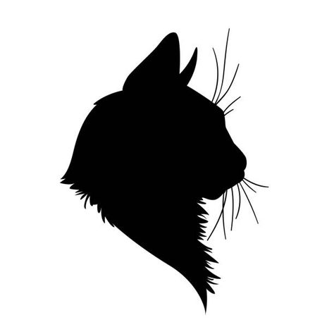 63,431 Black Cat Illustrations & Clip Art - iStock Black Cat Head Tattoo, Cat Silhouette Art, Cat Head Silhouette, Embroidery Black And White, Eye Black And White, Eyes Black And White, Black Cat Illustration, Black Cat Tattoos, Head Silhouette