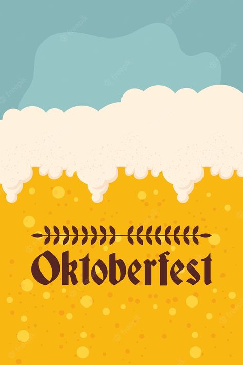 Oktoberfest Menu Design, Oktoberfest Poster Design, Oktoberfest Illustration, Summer Drink Menu, Oktoberfest Design, Beer Graphic Design, Beer Background, Pop Art Background, Print Design Template