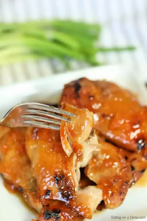 Crock Pot Apricot Chicken Recipe is sweet and savory. Apricot preserves combine with soy sauce and ginger for chicken you can't resist. Try this easy meal. Apricot Chicken Slow Cooker, Slow Cooker Apricot Chicken, Dried Apricot Recipes, Apricot Chicken Recipes, Apricot Preserves, Apricot Recipes, Apricot Chicken, Chicken Eating, Chicken Crockpot