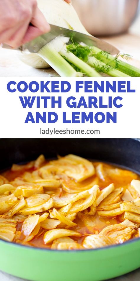 Cooking Fennel With Lemon & Garlic: Vegetable Side Dishes Recipes - This flavorful fennel side dish recipe is a delicious way to enjoy the taste of the anise-flavored bulb. Cooking fennel with lemon and garlic will bring the flavors together in harmony, making this the perfect side dish for any meal. The combination of the sweet & nutty fennel with the bright acidic lemon & pungent garlic makes for a delectable side dish. It is surprisingly easy to make and can be ready to serve in just ... Salad Recipes With Feta, Fermented Radishes, Recipes With Feta, Cooking Fennel, Mediterranean Sides, Sweet Potatoes Healthy, Lentil Patties, Easy Meals Healthy, Fennel Bulb