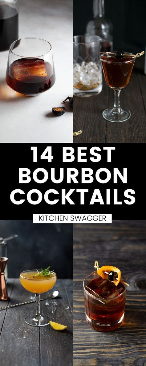 Burbon Drinks, Bourbon Mixed Drinks, Bourbon Drinks Recipes, Whisky Cocktail Recipes, Best Bourbon, Bourbon Cocktail Recipe, Sweet Bourbon, Cocktail Recipes Whiskey, Bourbon Recipes