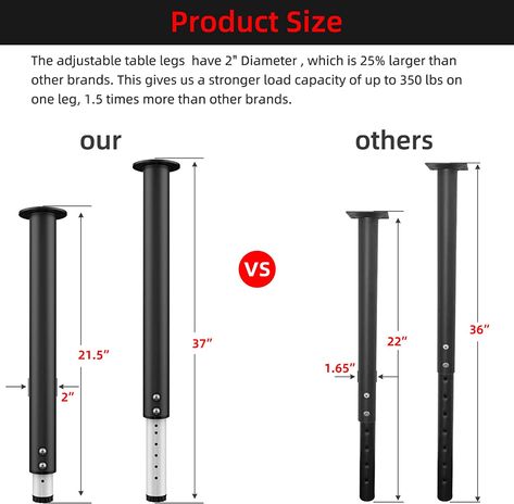 Adjustable Height Table Legs Diy, Foldable Table Design, Lecture Table, Adjustable Table Legs, Stage Platform, Skoolie Life, Desk Leg, Height Adjustable Table, Metal Desk Legs