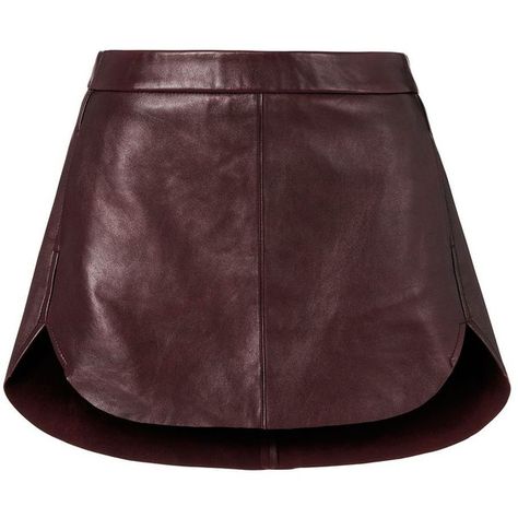 Michelle Mason Women's Rounded Hem Leather Mini Skirt (11,825 MXN) ❤ liked on Polyvore featuring skirts, mini skirts, brown leather skirt, leather zipper skirt, brown mini skirt, curved hem skirt and zipper skirt Leather Short Skirt, Real Leather Skirt, Short Leather Skirts, Leather Miniskirt, Brown Leather Skirt, Brown Mini Skirt, Michelle Mason, Pocket Skirt, Zipper Skirt