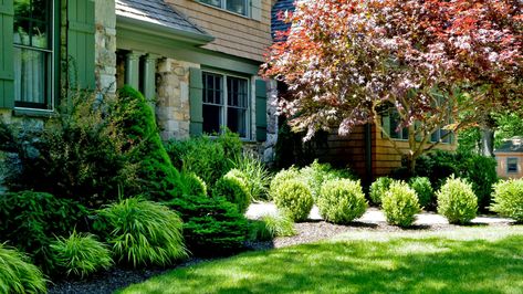 Unique Ideas for Foundation Plantings in your Cortlandt Manor, NY Landscape | Masonry, Patio, Lawn Care Westchester County NY - New York Foundation Planting Ideas, Planting Design Plan, Front Yard Planters, Front Of House Landscaping, Effective Study Timetable, Elevated Bed Ideas, House Foundation, Plant House, Elevated Bed