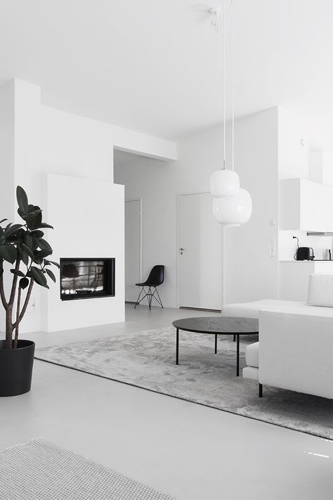 Home Tour #1 Monochrome Minimalist Family Home in Espoo Finland - DESIGNSETTER - Design Lifestyle and Interior Design Magazine Minimalist Family Home, Interior Design Lounge, Minimalist Interior Decor, Ikea 2015, Minimalist Family, Interior Design Blogs, Minimalistic Interior, Minimalist Dekor, Interior Design Minimalist