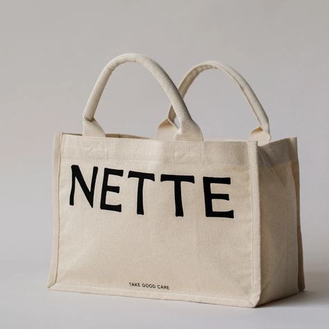 The Tote Bag – Nette Branded Tote Bags, Sacs Tote Bags, Mini Tote Bag, Eco Bag, Bag Packaging, 가을 패션, Mini Tote, Small Wallet, 로고 디자인