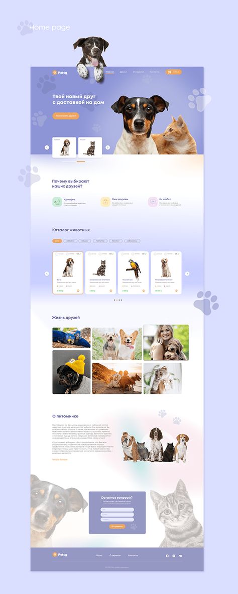 Pet Adoption Website Design, Petshop Website Design, Pet Landing Page, Pet Store Website Design, Pet Website Design Inspiration, Pet Shop Website Design, Animal Website Design, Animal Website, Pet Website Design