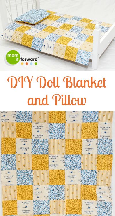 Baby Doll Blankets To Sew, Diy Doll Blanket And Pillow, Barbie Blankets And Pillows, Doll Pillows Diy, Baby Doll Quilts Free Pattern, Doll Quilts Easy, Doll Quilt Patterns Free, Doll Blankets To Sew, Diy Doll Blanket