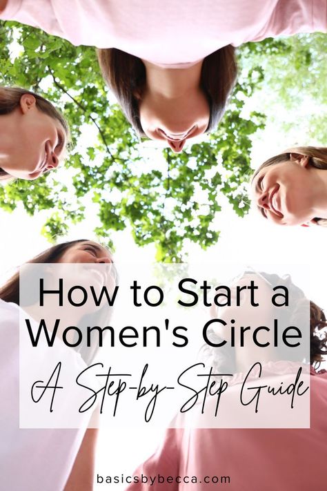 Empower women through connection and community! 🌸✨ Discover a step-by-step guide on how to start a women's circle. From forming bonds to fostering growth, this guide will help you create a nurturing space for women to connect. Read more about initiating positive change at the link. #WomensCircle #EmpowermentGuide #BasicsByBecca #CommunityBuilding #WomenEmpowerWomen #StepByStepGuide #ConnectAndGrow #EmpowerHer Women's Circle, Support Each Other, Empower Women, Positive Change, Circles, Step By Step, To Start, For Women