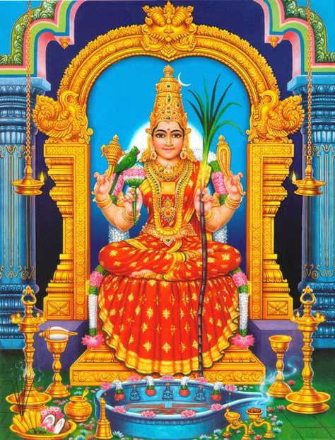 Kamakshi Amman Images, Hindu Paintings, Kamakshi Amman, Brahmanda Purana, Lalita Tripura Sundari, Lalitha Tripurasundari, Tripura Sundari, God Pic, Telugu Jokes