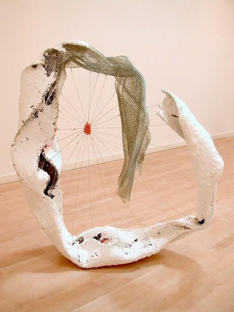 ARTWORK — Michelle Segre Contemporary Art Sculpture Installation, Decay Sculpture, Michelle Gregor Sculpture, Grunge Art Installation, Wood Sculpture Saatchi Art, Trash Art, Textile Sculpture, Arte Inspo, Wire Sculpture