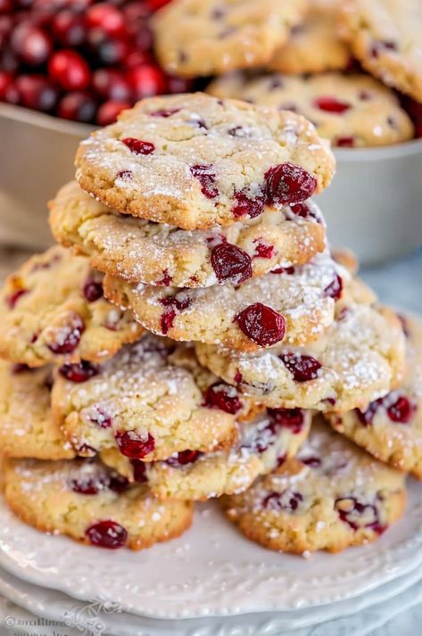 Delight in buttery Cranberry Shortbread Cookies, perfect for holiday treats or snack time! Easy to make and irresistibly tasty. #HolidayBaking #Shortbread #CranberryCookies #EasyRecipes #DessertIdeas Sugarplum Cranberry Cookies, Cranberry Shortbread Cookies Christmas, Shortbread Cranberry Cookies, Cookies With Cranberries And Pecans, Easy Cranberry Cookies, Cranberry Christmas Cookies, Cranberry Cookie Recipe, Cranberry Pecan Cookies, Cooking Cranberries