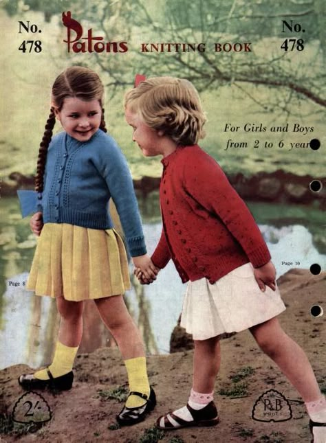 Patons 478 Girls and Boys 2 to 6 years : Free Download, Borrow, and Streaming : Internet Archive Vintage Kids Clothes, Knit Cardigan Pattern, Toddler Wearing, Baby Knitting Patterns Free, Junior Fashion, Kids Fashion Clothes, Girls Cardigan, Knitting Books, 1960s Fashion