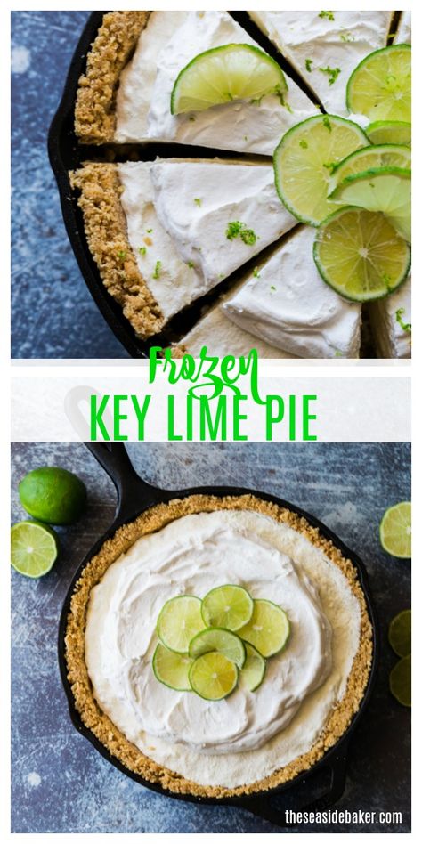 Recipe For Key Lime Pie, No Bake Key Lime Pie Recipe, Key Lime Pie Recipe No Bake, No Bake Key Lime Pie, Frozen Key Lime Pie, No Bake Key Lime, Key Lime Pie Easy, Pie Homemade, Key Lime Pie Recipe