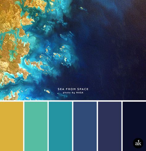 a sea-and-space-inspired color palette — Creative brands for creative people // Akula Kreative Simple Bed Designs, Blue Wall Colors, Ikea Interior, Office Blue, Blue Inspiration, Grey Color Palette, Blue Palette, Trendy Living Rooms, Room Color Schemes