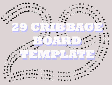 Crib Board Template, Diy Cribbage Board, How To Make A Cribbage Board, Diy Cribbage Board Template, Free Cribbage Board Templates, Cribbage Table, Cribbage Board Template, Puzzle Piece Template, Handmade Cribbage Board