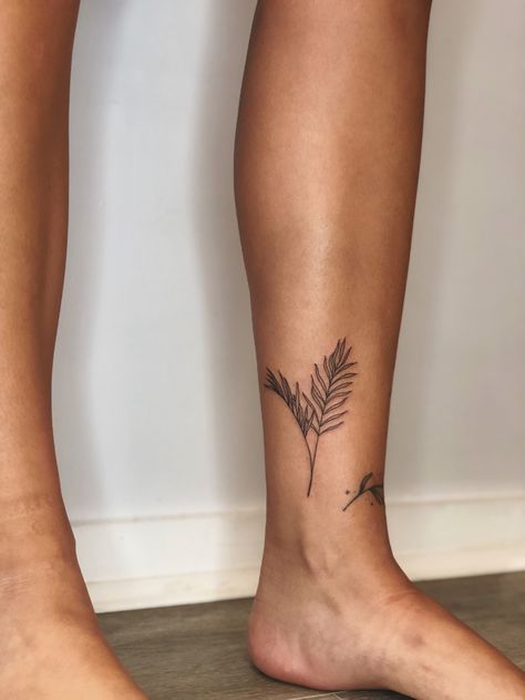 Christian Palm Leaf Tattoo, Palm Sunday Tattoo, Fine Line Palm Leaf Tattoo, Small Palm Leaf Tattoo, Palm Leaf Tattoo Minimalist, Palm Plant Tattoo, Palm Fronds Tattoo, Biblical Plant Tattoos, Palm Leaf Tattoos For Women