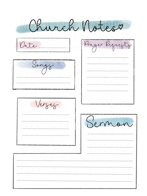 Church Note Template PNG Bible Notes Goodnotes, Bible Notes Cover Page, Church Notes Template, Church Notes Journal Ideas, Sermon Notes Template, Bible Journaling Templates, Bible Planner, Church Notes, Bible Study Template