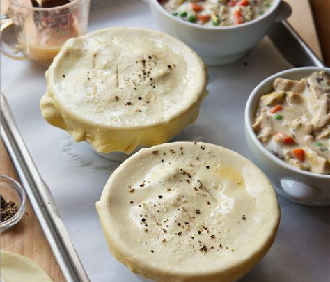 French Chicken Pot Pies Recipe - Food Republic Pickled Beets Recipe, Recipe Casserole, French Chicken, Barefoot Contessa Recipes, Chicken Pot Pies, Casserole Chicken, Creamed Leeks, Savory Tarts, Ina Garten Recipes