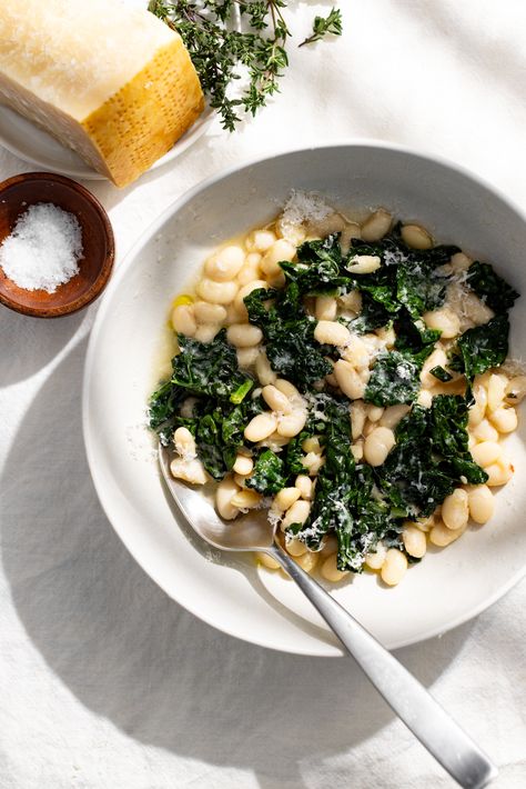 Brothy Beans and Greens Best Summer Pasta Salad, Brothy Beans, Refreshing Meals, Pot Beans, Cannellini Beans Recipes, Cannellini Bean Salad, Beans And Greens, Summer Pasta Salad Recipes, Tuscan Kale