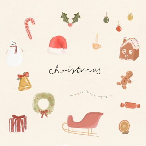 Mini doodles of christmas illustrations aesthetic Aesthetic Christmas Doodles, Christmas Doodles Aesthetic, Illustrations Aesthetic, Mini Doodles, Christmas Sketch, Small Doodle, Mini Doodle, Illustration Doodle, Christmas Doodles