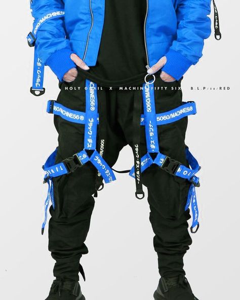 Cyberwear Men, Blue Cyberpunk Outfit, Male Cyberpunk Outfit, Cyberpunk Male Outfit, Cyberpunk Clothing Men, Blue Techwear, Cyberpunk Outfit Men, Cyberpunk Outfit Male, Cyberpunk Fashion Male