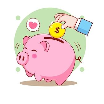 Money Pig, Money Piggy Bank, Money Clipart, Pink Piggy Bank, Saving Coins, Money Stickers, I Want Money, Nijirô Murakami, Cute Piggies