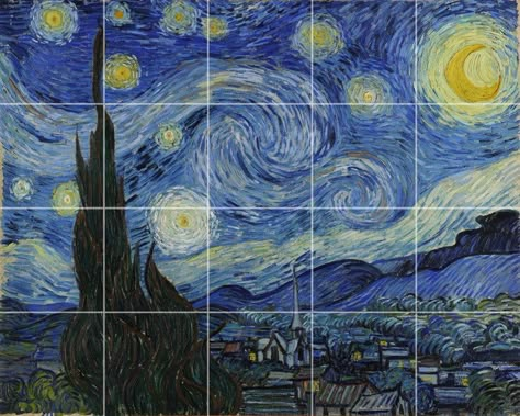 Starry Night Van Gogh Original, Starry Night Colored Pencil, How To Draw Starry Night Step By Step, Starry Night Step By Step, Starry Night Painting Tutorial, How To Draw Starry Night, How To Paint Starry Night Step By Step, How To Paint Starry Night, The Starry Night