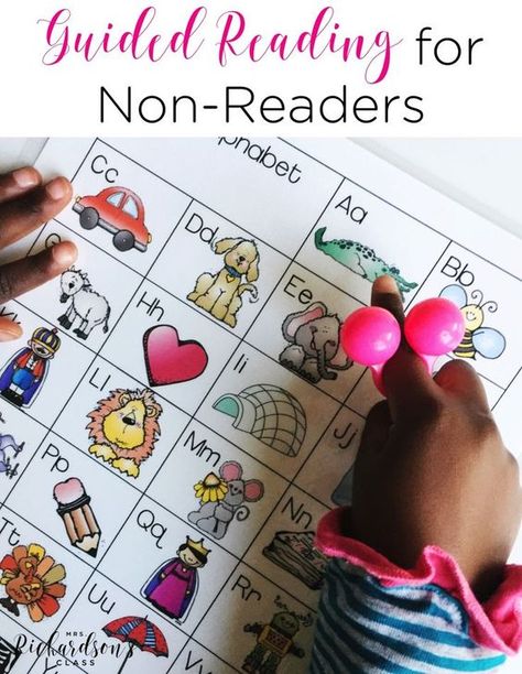 Guided reading with kindergarten students, especially who are non-readers, can be a challenge. This teacher breaks down a guided reading lesson for non-readers and shows you what your time at your guided reading table should look like! Kindergarten Guided Reading, Guided Reading Table, Guided Reading Kindergarten, Guided Reading Lessons, Small Group Reading, Visual Strategy, Reading Table, Balanced Literacy, Guided Reading Groups