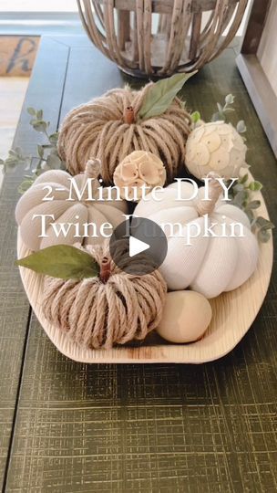 Twine Crafts Diy, Diy Pumpkin Decor, Diy Bff, Twine Diy, Fall Instagram, Twine Crafts, Pumpkin Diy, Fall Decor Diy Crafts, Moms Night