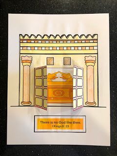 Solomon Built The Temple Craft, Solomon Builds The Temple, Solomon Temple, Scripture Crafts, Ark Craft, Solomons Temple, Bible Crafts Sunday School, Sunday School Games, Story Crafts