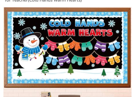 Christmas Board Decoration, Classroom Window Decorations, Wall Party Decor, School Hallway Decorations, Snowman Bulletin Board, Winter Classroom Decorations, Class Board, Christmas Bulletin Boards, Business Office Decor