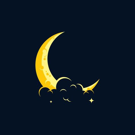 elegant crescent moon and star logo design Moon Logo Ideas, Crescent Moon Logo, Site Design Ideas, Moon Logo Design, Website Aesthetic, Dream Moon, Fun Logo, Star Logo Design, Moon Vector