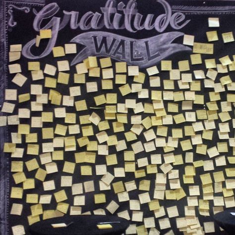 Wall Of Thanks Ideas, Thankful Wall Ideas, Wall Of Gratitude Ideas, Gratitude Wall Ideas, Gratitude Display, Corporate Event Activities, Wish Wall, Gratitude Wall, Gratitude Tree