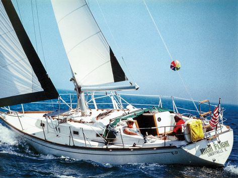 10 Affordable Sailboats Under 50 Grand | Cruising World Fishing Boat Accessories, Fishing Images, Classic Sailboat, Sailboat Living, Sail Life, Fishing Waders, Diy Fishing, Fishing Chair, Canoe Trip