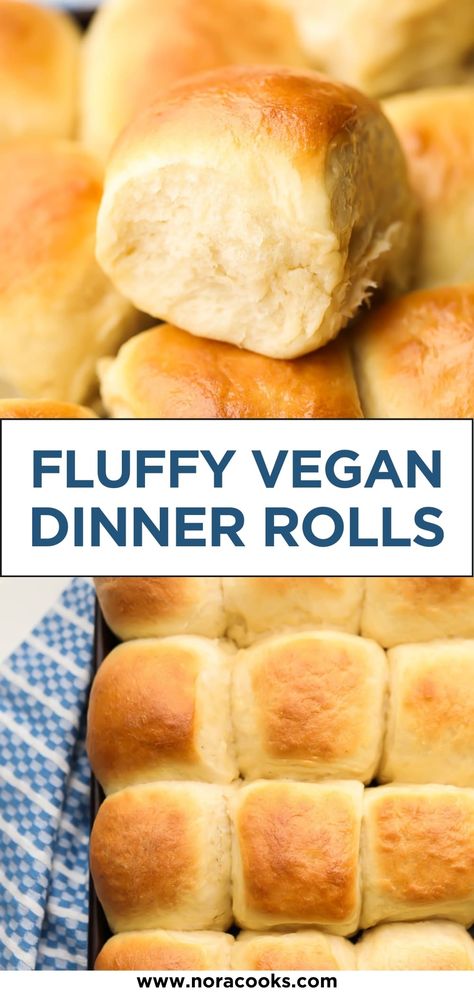 Vegan Diner, Veggie Society, Vegan Dinner Rolls, Thanksgiving Vegan, Vegan Breads, Magical Stuff, Recipe Italian, Vegan Baking Recipes, Vegan Thanksgiving Recipes