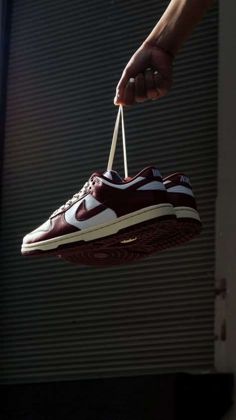 The Nike Dunk Low Women's 'Team Red'—releasing this Friday, 4/21. Enter the draw: https://feature.com/products/nike-womens-dunk-low-prm-white-team-red-coconut-milk Sneaker Picture Ideas, Team Red Dunks, Shoes Photography Creative, Sneakers Photography Ideas, Sneaker Campaign, Shoes Photography Ideas, Photoshoot Shoes, Nike Photography, Sneakers Instagram