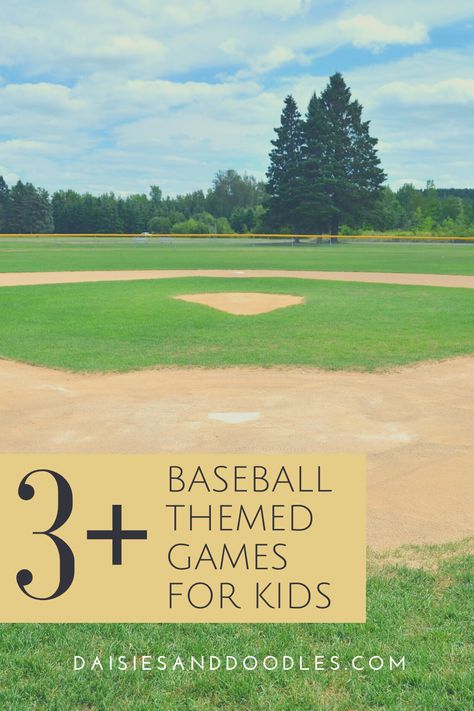 Baseball Toss Game, Baseball Bday Party Games, Baseball Themed Birthday Games, Baseball Party Game Ideas, Softball Games For Parties, Baseball Birthday Activities, Baseball Team Building Activities, Baseball Carnival Games, Baseball Game Birthday Party