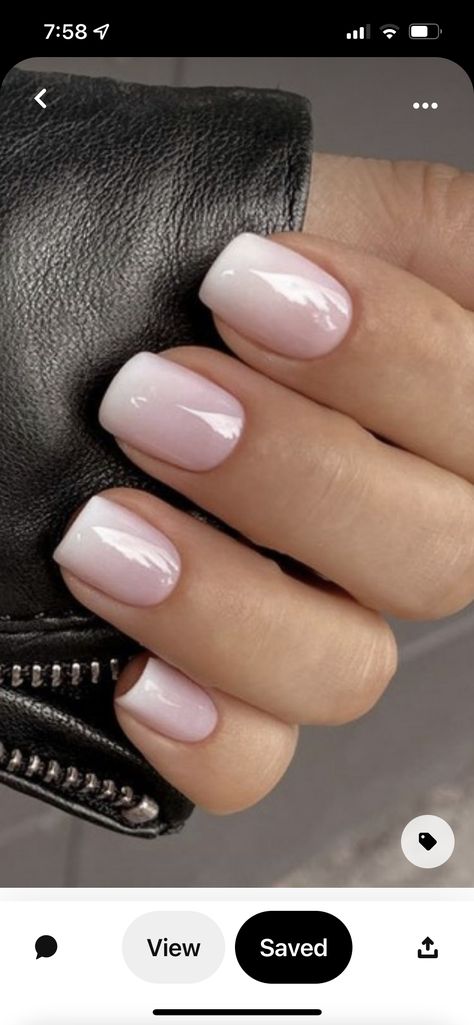 French Manicure Nails, Subtle Nails, Cute Gel Nails, Bride Nails, Design Square, White Nail, Neutral Nails, Dipped Nails, Make Up Nails