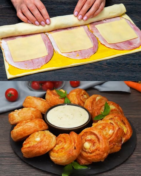 The Puff Pastry Sensation That's Driving the World Crazy - Greenku Recipes Stove Top Bread Recipe, Puff Pastry Snacks, Savory Puff Pastry, Zucchini Cakes Recipe, Corn Fritter Recipes, Puff Pastry Appetizers, Pastry Appetizer, Martha Stewart Recipes, Cheese Puff Pastry