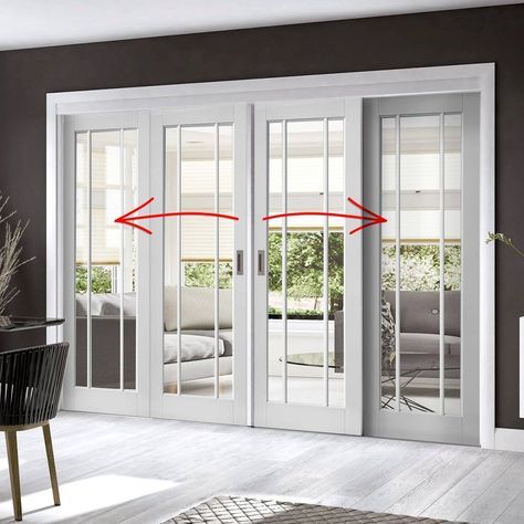 Sliding Door Room Dividers, Sliding Doors Exterior, Door Dividers, Sliding Room Dividers, Internal Sliding Doors, Sliding Door Design, Room Divider Doors, Glass Doors Interior, Sliding Doors Interior