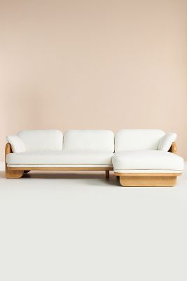 Mica Linen Modular Right-Corner Sofa | Anthropologie UK Mid Century Modern Modular Sofa, Modern Wooden Sofa Designs, Danish Sofa Living Room, Wooden Sectional Sofa, Mid Century Modern Sofas, Wooden Sofas Ideas Living Room Modern, Sofa Corner Decor, Wooden Sofa Ideas, Mid Century Sofa Living Room