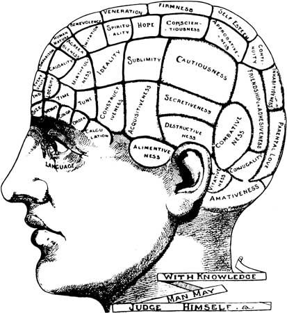 Phrenology held that personality characteristics were determined by the shape of someone’s skull. Description from gty.org. I searched for this on bing.com/images Quiz Poster, I Cannot Control, Brain Mapping, Planner Writing, Map Projects, Brain Surgery, 12 Step, Creative Block, Mind Over Matter