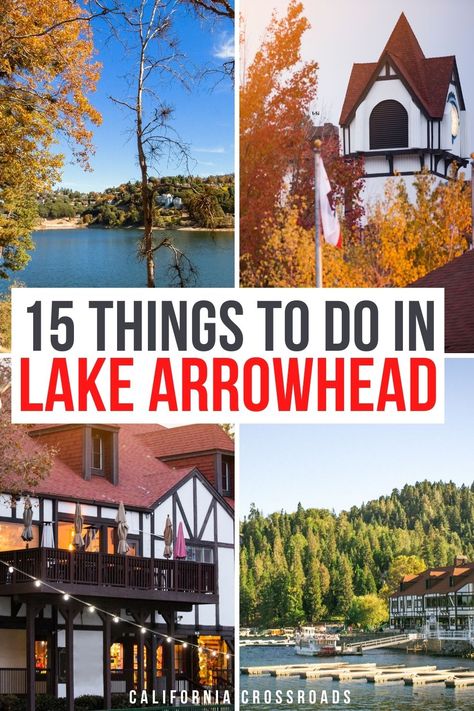 Wondering what to do in Lake Arrowhead, California? This guide to fun things to do in Lake Arrowhead in summer… or winter!… will be your guide. Here’s how to spend a weekend getaway to Lake Arrowhead.   Lake Arrowhead travel guide | where to go in Lake Arrowhead | Southern California getaways | where to go in Southern California Lake Arrowhead California Winter, Deep Creek Hot Springs, Lake Arrowhead Village, Lake Arrowhead California, California Getaways, Snow Valley, San Bernardino Mountains, California Roll, Lake Arrowhead