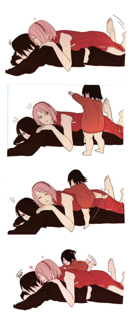 Baby Sarada, Sakura And Sasuke Kiss, Naruto And Sasuke Kiss, Naruto Akatsuki Funny, Sakura X Sasuke, Sasuke Sakura Sarada, Sasuke Uchiha Sakura Haruno, Sasuke X Sakura, Naruto Oc Characters