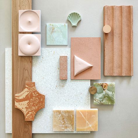 Materials Board Interior Design, Architectural Materials, Lakeside Living, Interior Design Presentation, Material Board, Material Library, Spring Mood, Material Palette, Waterfront Property